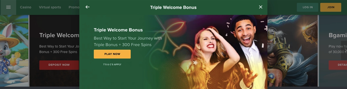 Tusk casino Welcome Bonus